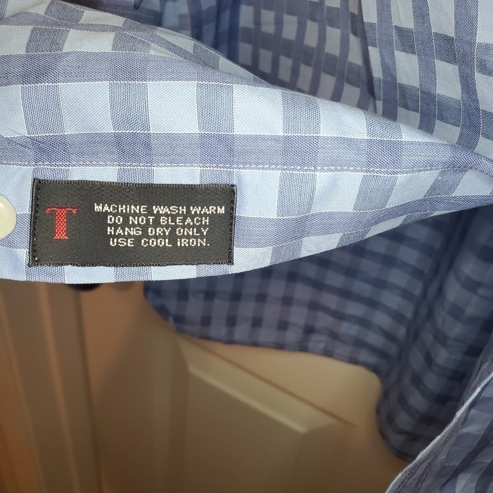 Robert Talbott Cotton Plaid Button Down Shirt Nec… - image 7